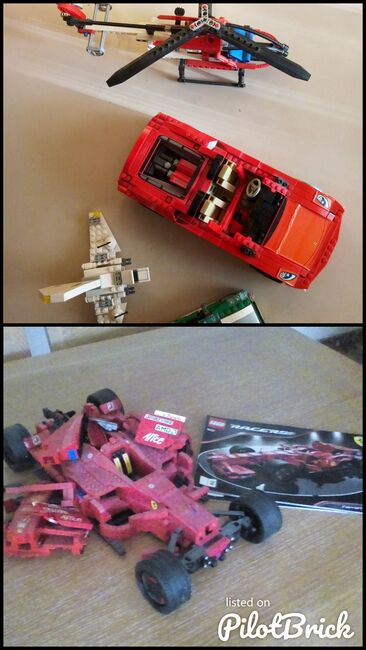 Ferrari f1 / Racer Spider / Technic Rescue Helicopter / Creator, Lego 8157 / 8671 / 8046 / 6743 , Letta , Racers, Athens, Image 3