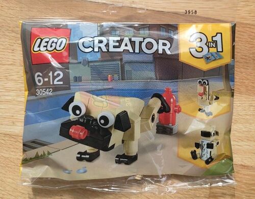 Set Lego 30542 Creator 2 offers Cute Pug PilotBrick.hk