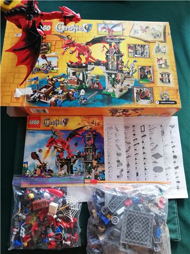 70403 castle Dragon knights, wizard and queen. shops Lot of 6