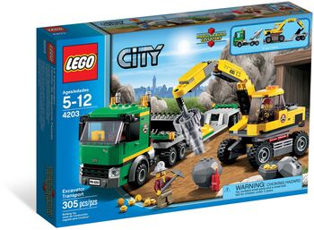 [4203] CITY Mining Excavator Transporter, Lego 4203, Eric, City, Coomera