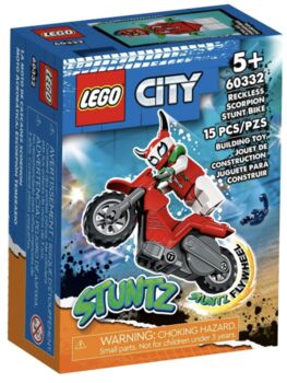 60332: Reckless Scorpion Stunt Bike - Retired Set, Lego 60332, T-Rex (Terence), City, Pretoria East