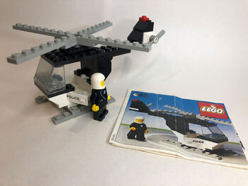 645-1 Police Helicopter, Lego 645, DutchRetroBricks, Town