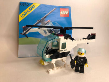 6642 police helikopter, Lego 6642, DutchRetroBricks, Town