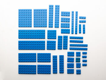 Assorted blue plates, Lego 10011, Julian, Creator, Hartberg