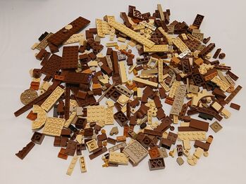 Bag of Mixed Brown + Tan Pieces, Lego, Giles, Diverses, Exeter