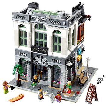 Brick Bank Complete with box and instructions, Lego, Pieter, Modular Buildings, Worcester 