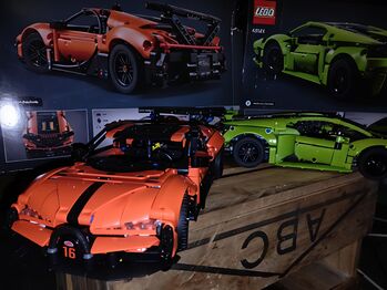 Bugatti Chiron and Lamborghini, Lego 42222, Travin, Technic, Christchurch