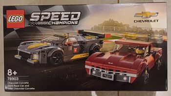 Chevrolet Corvette C8.R Race Car and 1968 Chevrolet Corvette, Lego 76903, Guy Wiggill, Speed Champions, Underberg 