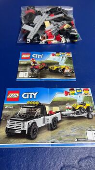 City 4x4 with double axle trailer and 4 wheeler bikes, Lego 60148, Samantha oliver , City, East London 