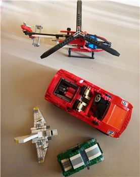 Ferrari f1 / Racer Spider / Technic Rescue Helicopter / Creator, Lego 8157 / 8671 / 8046 / 6743 , Letta , Racers, Athens