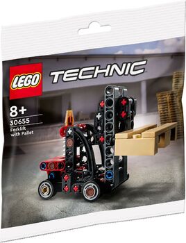Forklift with Pallet polybag, Lego 30655, HJK Bricks (HJK Bricks), Technic, Randfontein