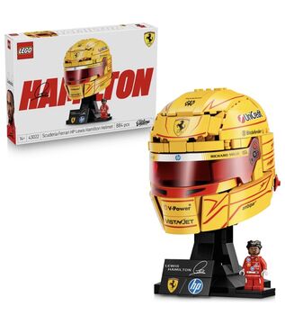 LEGO Editions 43022 Scuderia Ferrari HP Lewis Hamilton Helmet Set, Lego, Conor, Cars, Killarney