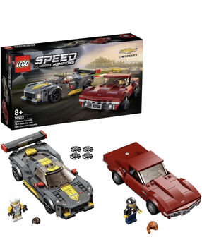 LEGO Speed Champions Chevrolet Corvette C8.R Race Car and 1968 Chevrolet Corvette 76903 Building Kit, Lego 76903, Reeshank Veejay Makwana, Speed Champions, Vadodara
