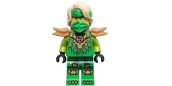 Lloyd - Dragons Rising, Tunic with Dragon Head, Hair, Wide Pearl Gold Shoulder Armor - New Original, Lego, HJK Bricks (HJK Bricks), Minifigures, Randfontein