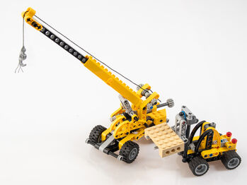 Mini-Gabelstapler und Geländekran, Lego 8270 + 8290, Julian, Technic, Hartberg