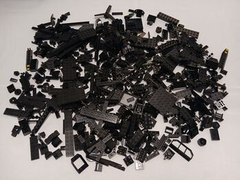 Mixed Black Pieces - 575g, Lego, Giles, Diverses, Exeter