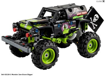 Monster Jam Grave, Lego 42118, Sergio, Technic, Läufelfingen