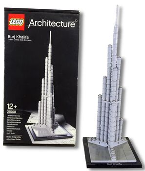 SET 2 : Smaller version of the Burj Khalifa, Dubai., Lego 21008, QHL, Architecture, Hout Bay