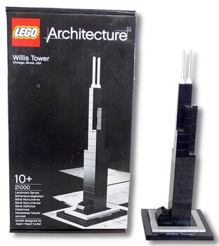 SET 3 : Willis Tower, Chicago., Lego 21000-2, QHL, Architecture, Hout Bay