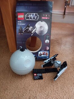 Star Wars Tie interceptor and Death Star 9676 Mini figure not included, Lego 9676, Jojo waters, Star Wars, Brentwood