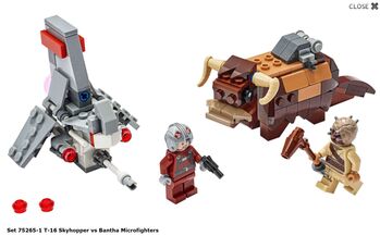 T-16 Skyhopper vs. Bantha Microfighters, Lego 75265, Sergio, Star Wars, Läufelfingen