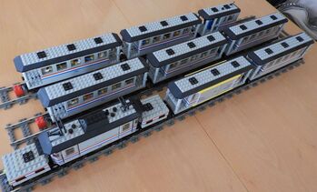 Einmaliges Model vom Lego Krokodil 9V in den Farben Metroliner (Amtrak). Dies ist ein Einzelstück, w, Lego, Christian Schönbauer, Train, Moosseedorf