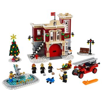 Winter Village Fire Station, Lego, Dream Bricks (Dream Bricks), Creator, Worcester
