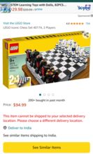2 in 1 Lego iconic chess set Lego 40174
