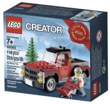 40083: Christmas Tree Truck - Retired Set and Hard to Find Lego 40083