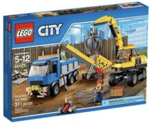60075: Excavator and Truck - Hard to find retired set Lego 60075