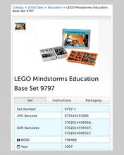 Full Box of unsorted Lego Mindstorms NXT Education Base Sets- contains multiple sets! Lego 9797