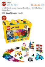 Large creative brick box 10698 building box toys Lego 10698