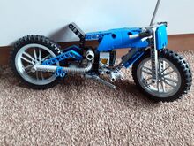 Lego Technic - Custom bopper bike! Blue & light grey! Lego