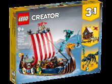 Lego Viking Ship and the Midgard Serpent #31132 Creator 3-in-1 New Unopened Lego 31132