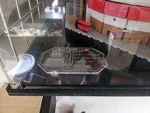Old trafford in display case Lego 10272