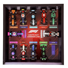 Red F1 Mini Collectable Display Frame | Limited Edition F1 Showcase Lego