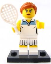 Tennis Player, Series 3 (Complete Set with Stand and Accessory) Lego col03-10