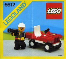 Vintage Fire Chief's Car Lego