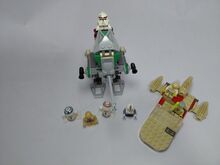 Vintage STAR WARS minifigures + 7250 Clone Scout Walker + 7110 Landspeeder. Lego 7250