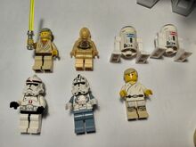 Vintage STAR WARS minifigures + 7250 Clone Scout Walker + 7110 Landspeeder. Lego
