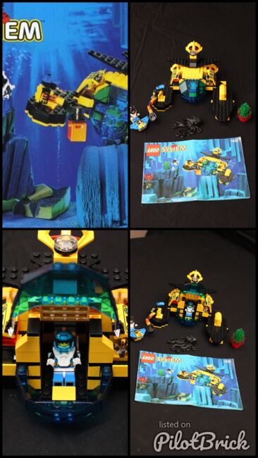 1822 LEGO Aquazone Aquanauts Sea Claw 7 & BONUS! 1749 set. GREAT PRICE for 2 classics!, Lego 1822, PBlokker, Aquazone, Heidelberg, Image 6
