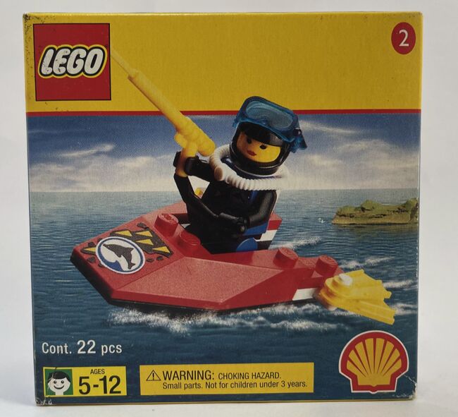1998 Shell Divers Jet Ski, Lego 2536, RetiredSets.co.za (RetiredSets.co.za), Town, Johannesburg, Image 2
