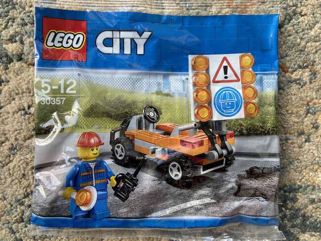 30357: Road Worker - Retired & Hard to Find Poly Bag, Lego 30357, T-Rex (Terence), City, Pretoria East