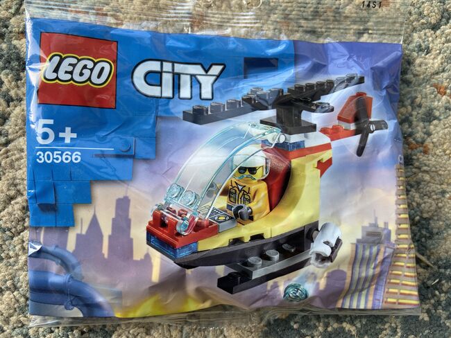 30566: Fire Helicopter - Retired & hard to find Poly Bag, Lego 30566, T-Rex (Terence), City, Pretoria East