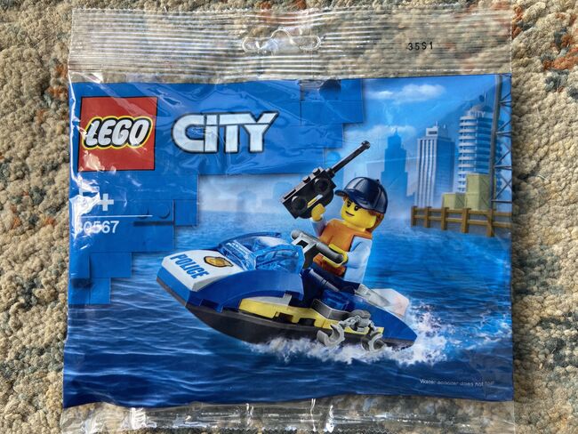 30567: Police Water Scooter - Retired & Hard to find Poly Bag, Lego 30567, T-Rex (Terence), City, Pretoria East
