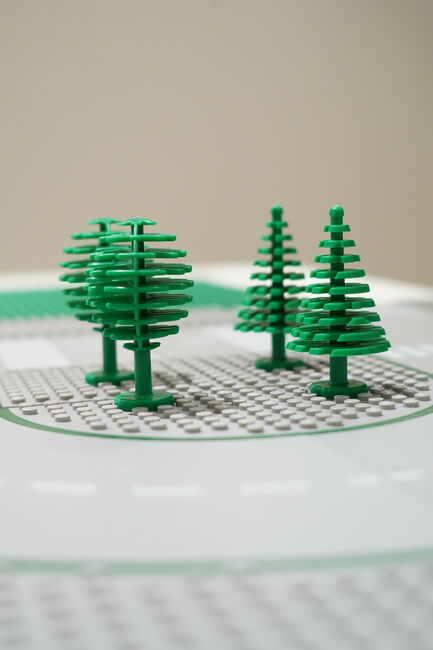 4 Bäume, Strassenset mit 2 Kreuzungen, 2 Kurven, 1 Wiese, Lego, Maria, City, Winterthur