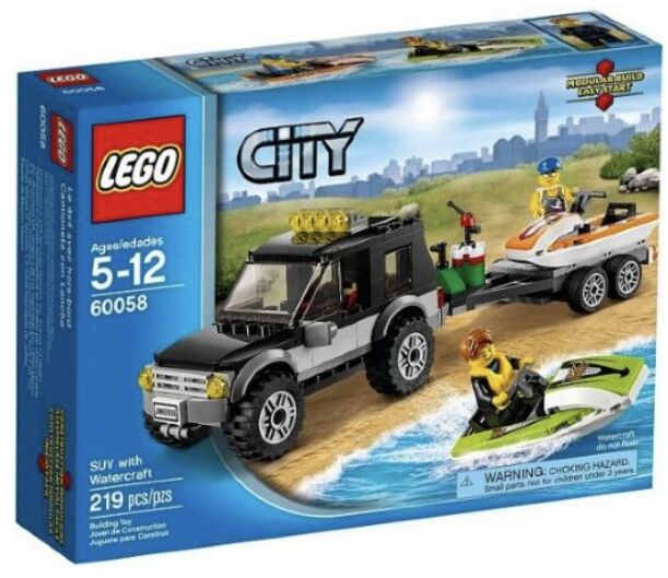 60058: SUV with Watercraft - hard to find retired set, Lego 60058, T-Rex (Terence), City, Pretoria East