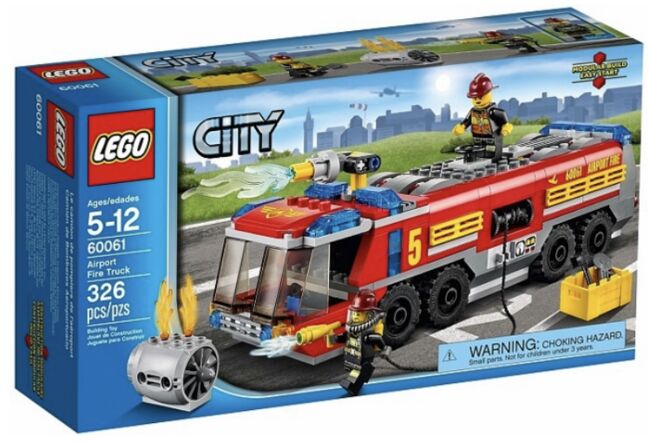 60061: Airport Fire Truck - hard to find retired set, Lego 60061, T-Rex (Terence), City, Pretoria East