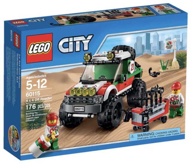 60115: 4 x 4 Off Roader - Retired Set, Lego 60115, T-Rex (Terence), City, Pretoria East
