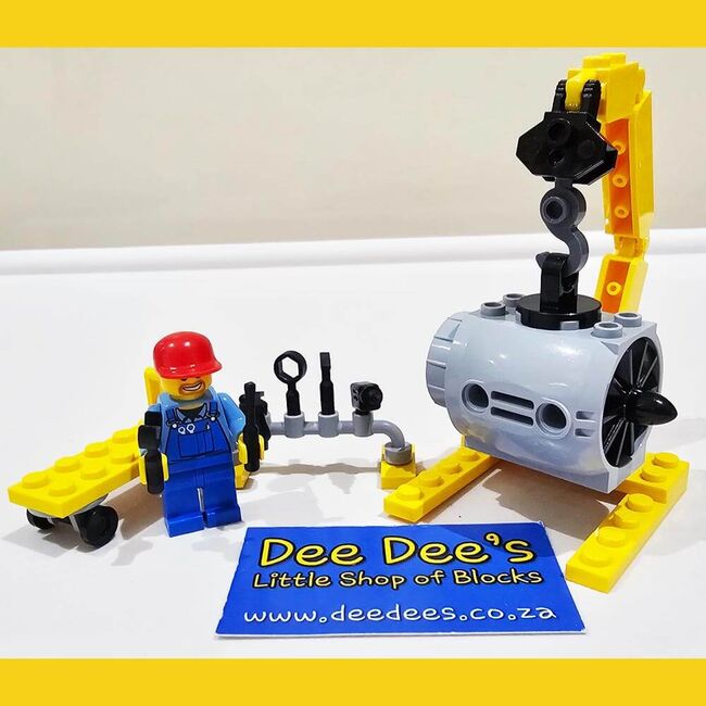 Airplane Mechanic, Lego 7901, Dee Dee's - Little Shop of Blocks (Dee Dee's - Little Shop of Blocks), City, Johannesburg